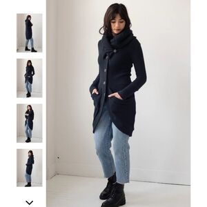 Rebecca King Cotton Long Hooded Sweater/Jacket